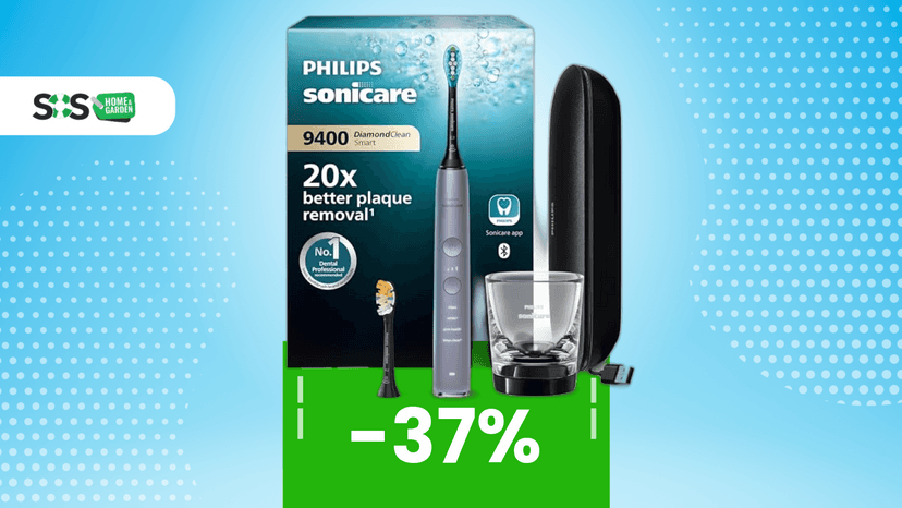 Immagine di Philips top di gamma: lo spazzolino elettrico che sfida Oral-B a -37%