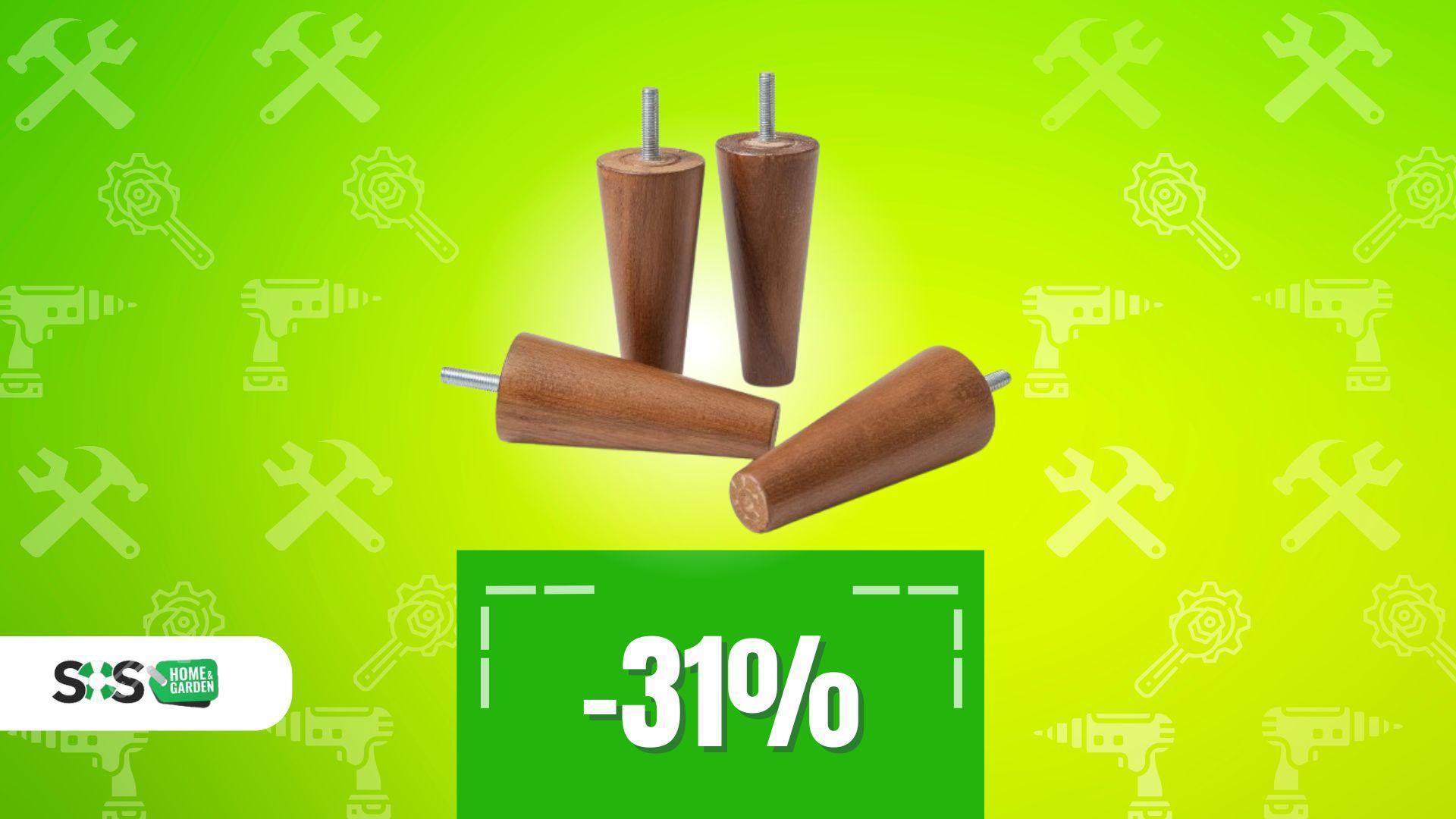 Immagine di Rinforza la tua poltrona! Piedini di qualità con il 31% di sconto su Amazon