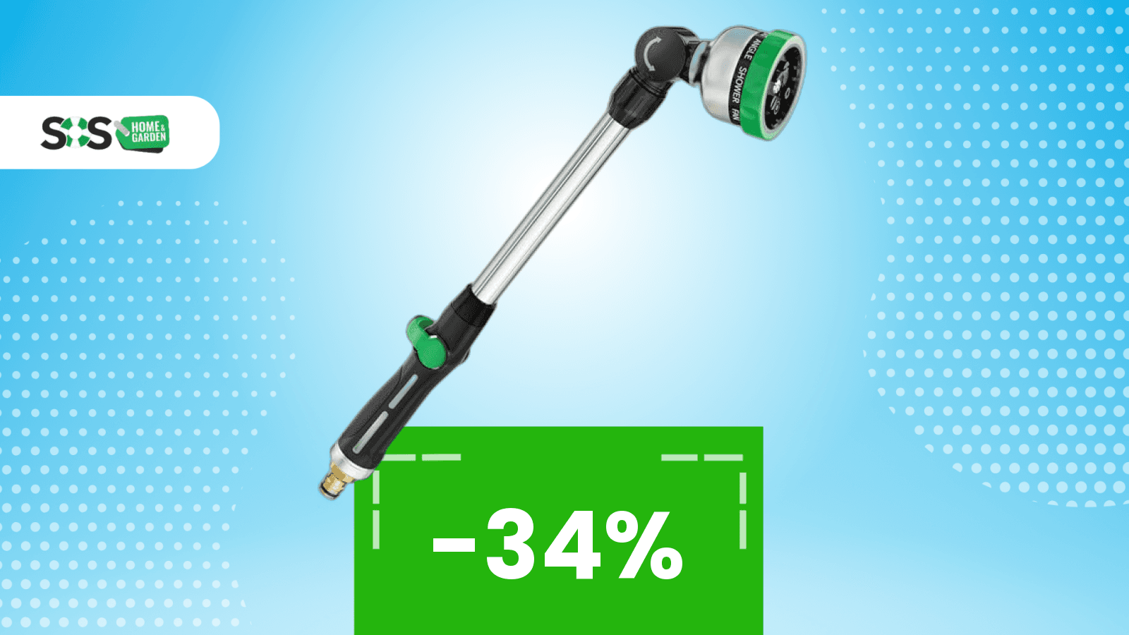 Immagine di Spruzza, cura, risparmia: -33% sulla pistola per irrigazione