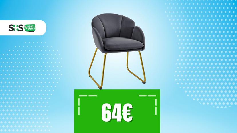 Immagine di Sconto Amazon su questa poltroncina in velluto: da prendere al volo?