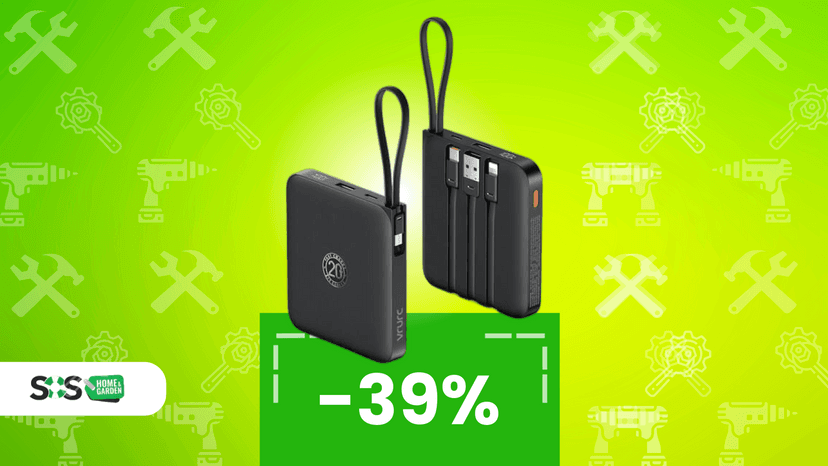 Immagine di La powerbank che ha tutto: 4 cavi, zero pensieri, 15€