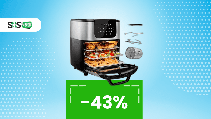 Immagine di Friggitrice ad aria XXL: dimensioni da forno, prezzo da occasione