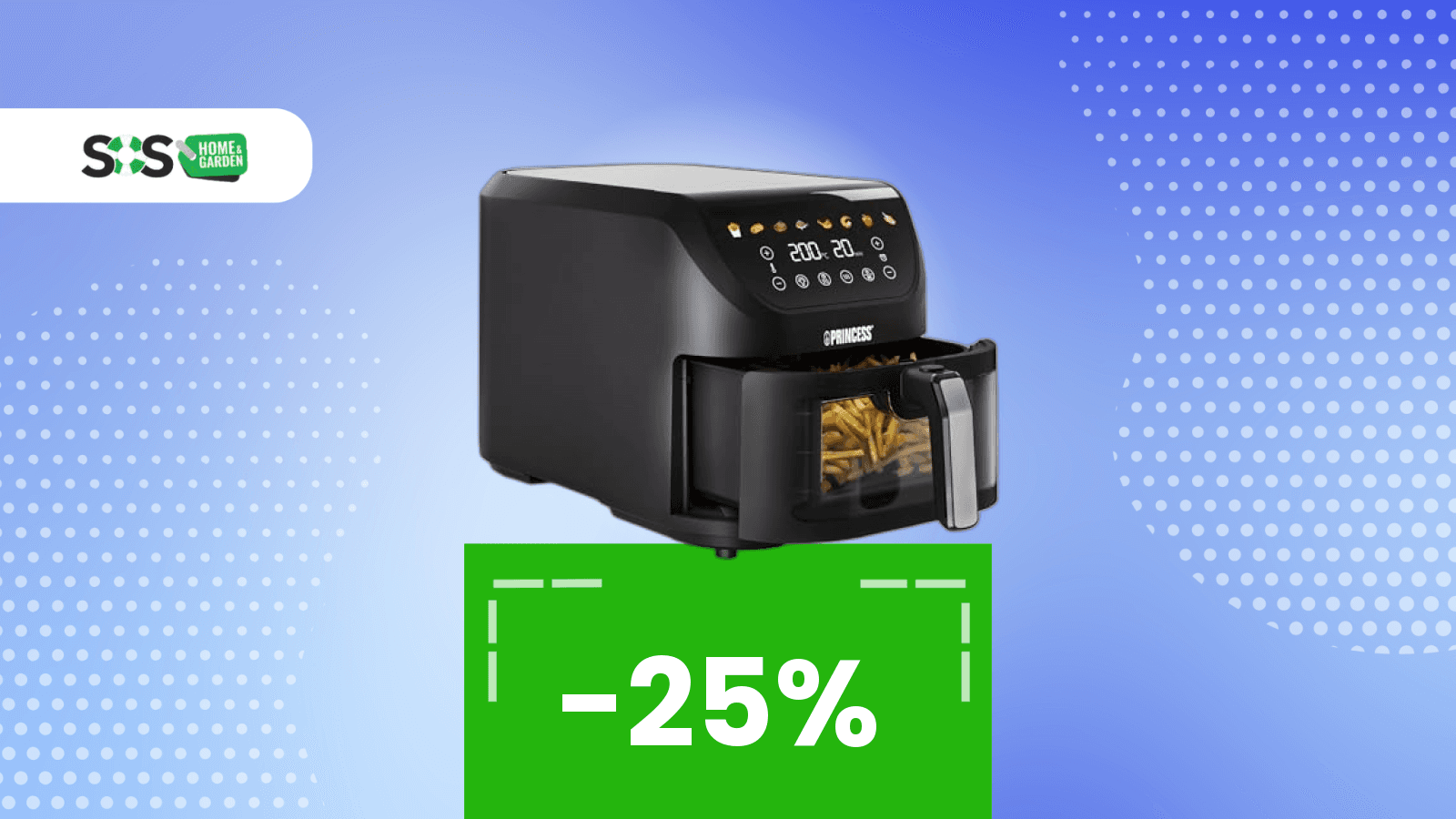 Immagine di Princess 8L: Friggitrice ad aria a soli 75€. Prendila oggi!