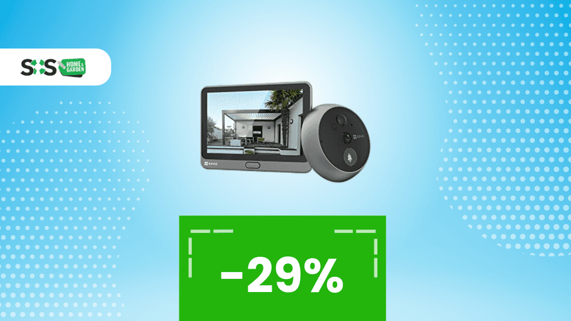 Immagine di Un campanello con schermo digitale a questo prezzo non si vede spesso