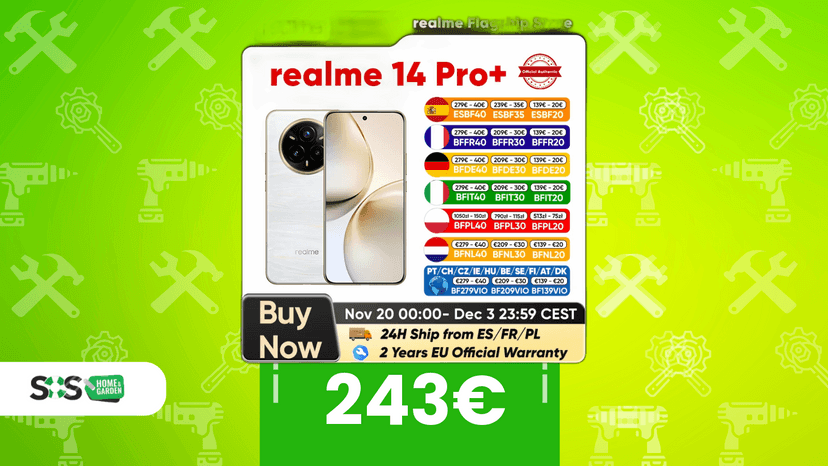 Immagine di realme 14 Pro Plus 5G a PREZZO SHOCK! Su AliExpress risparmi il 44%