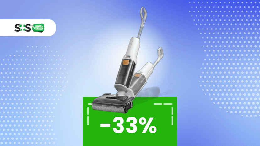 Immagine di Offerta TOP sull'aspirapolvere e lavapavimenti Roborock F25 GT! Su Amazon risparmi il 33%