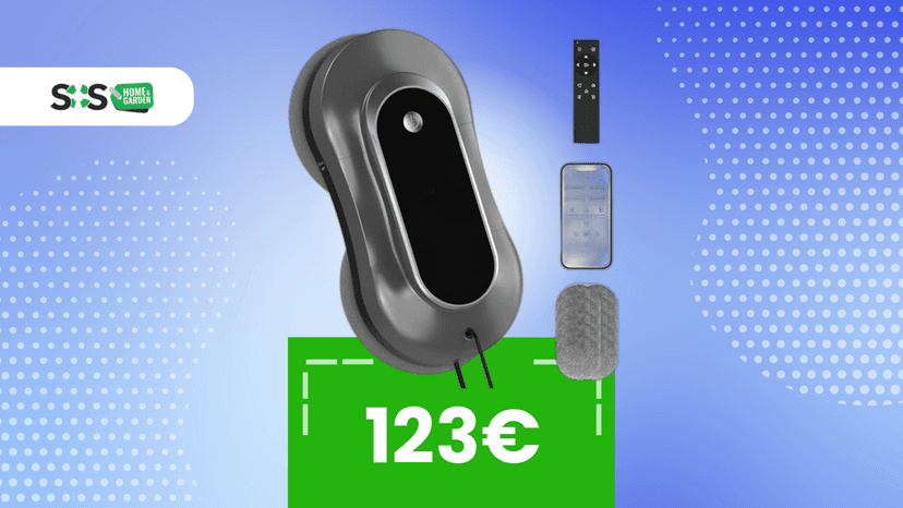 Immagine di E se non dovessi mai più pulire i vetri a mano? Questo robot è in super offerta oggi