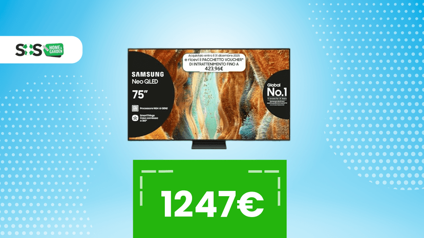 Immagine di Non accontentarti della 55"! La 75" di Samsung è in super promo con bonus incluso