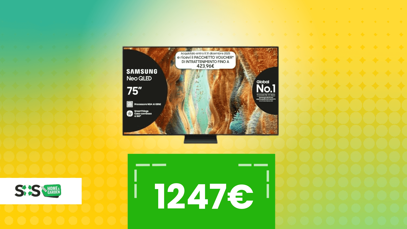 Immagine di Vuoi una TV enorme a un prezzo "piccolo"? Ecco la Samsung perfetta