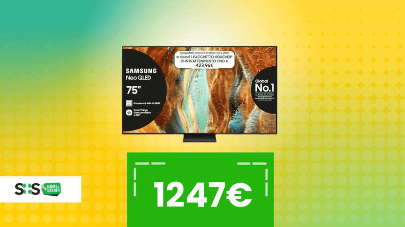 Immagine di Vuoi una TV enorme a un prezzo "piccolo"? Ecco la Samsung perfetta