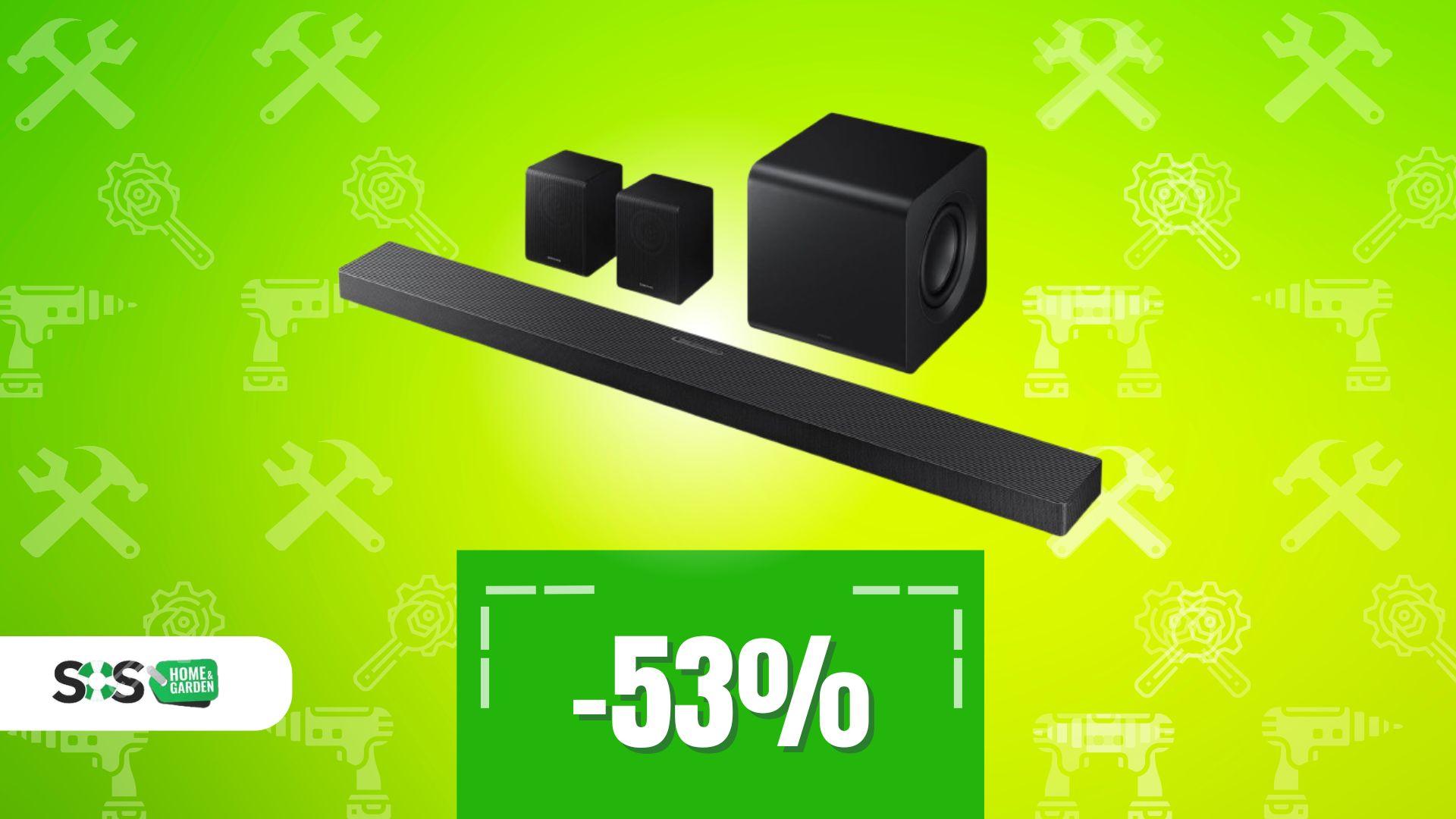 Immagine di La soundbar che fa rumore per il suo sconto: Amazon taglia oltre il 50%