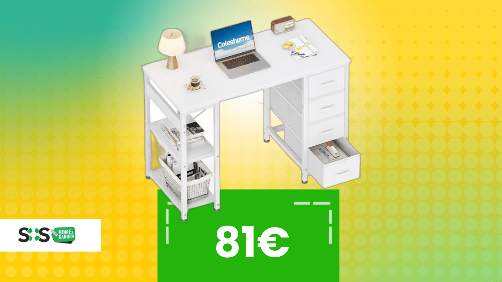 Immagine di Tutta la funzionalità di una scrivania con 4 cassetti a prezzo mini