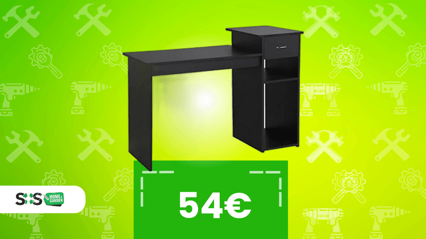 Immagine di La postazione PC compatta che ottimizza ogni centimetro, oggi a 54€