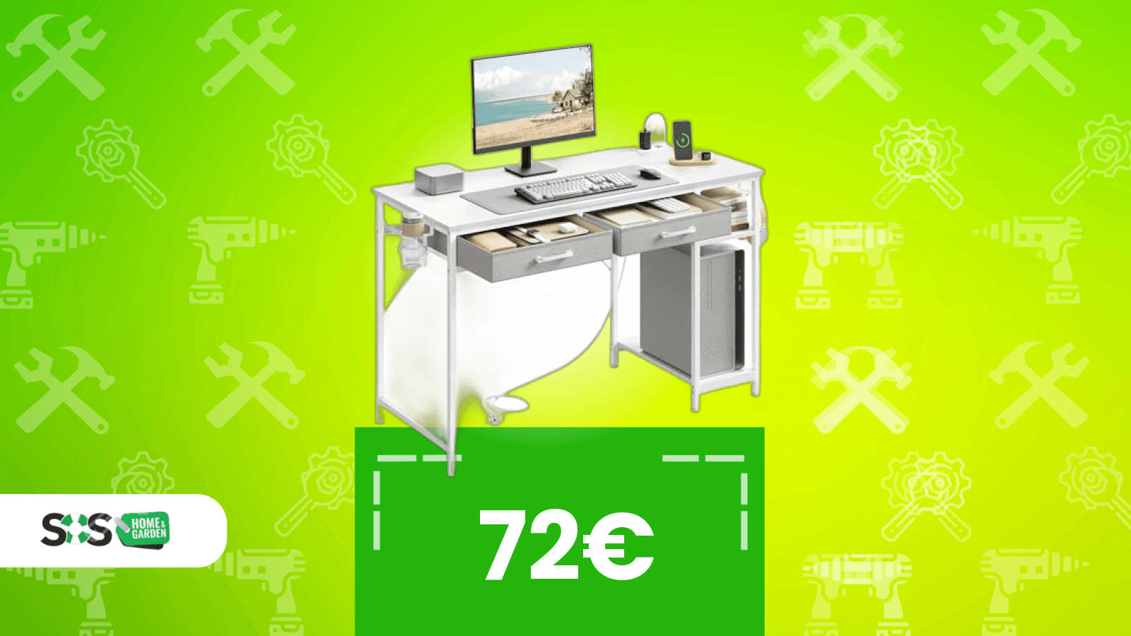 Immagine di Bianca, piccola e ora in sconto: dai un’occhiata a questa scrivania