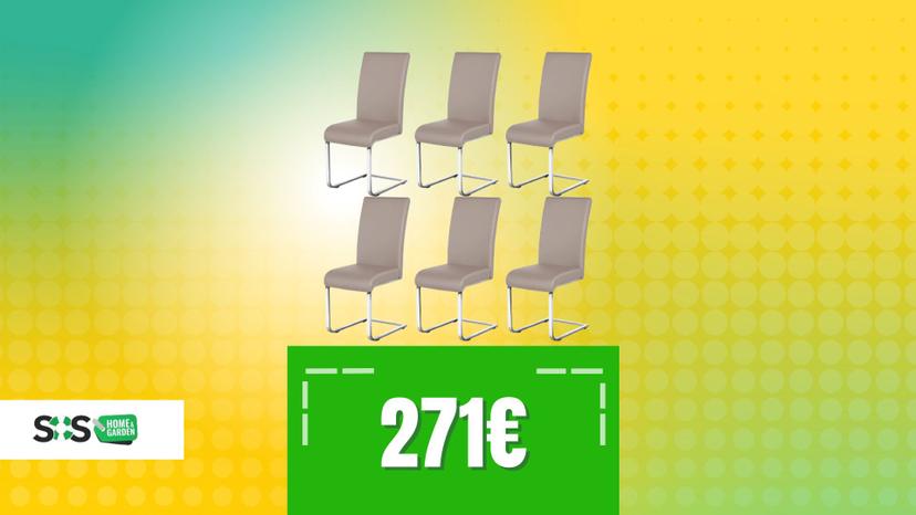 Immagine di Cerchi sedie da pranzo? Ecco 6 pezzi a un prezzo super