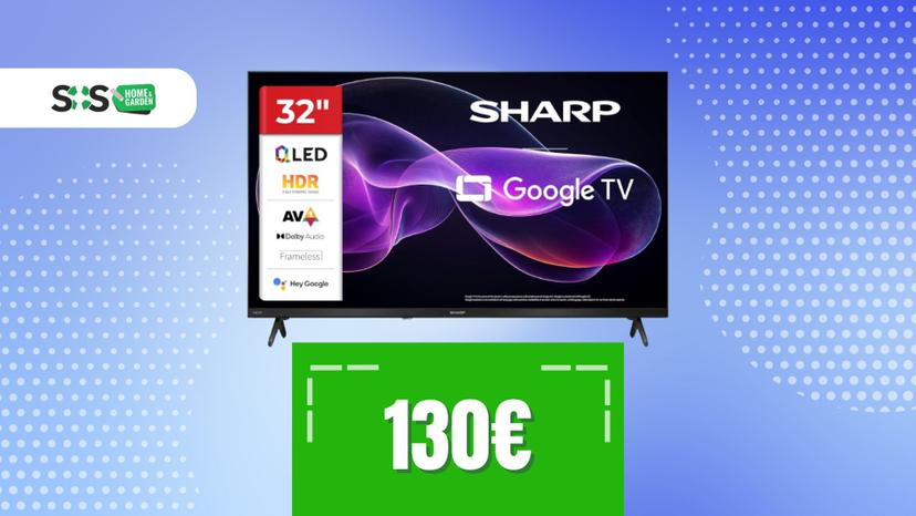 Immagine di Pensavi fosse impossibile: un Google TV Sharp a soli 130€ su Amazon