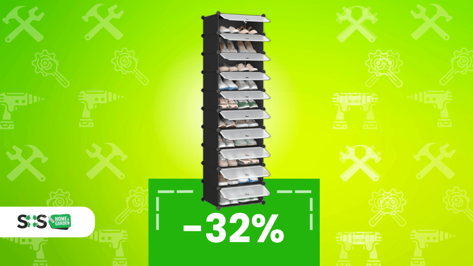 Immagine di Scarpiera grande e modulare: oggi su Amazon con il 32% di sconto!