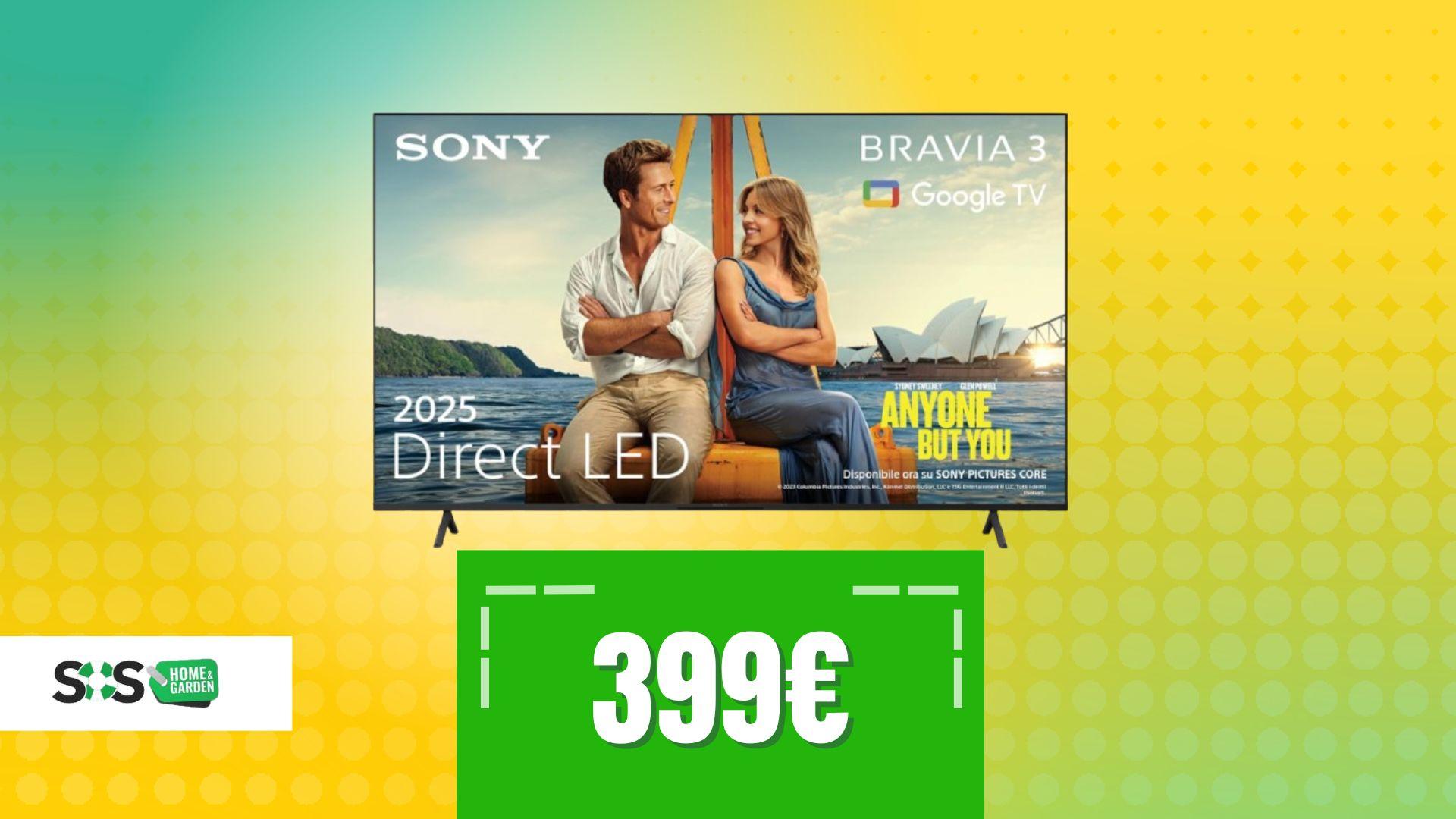 Immagine di Una TV Sony da 399€ che sembra fuori scala (e invece è reale)