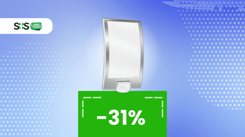 Immagine di Cerchi una lampada da parete elegante con accensione automatica? Ecco quella da prendere oggi con il 31% di sconto