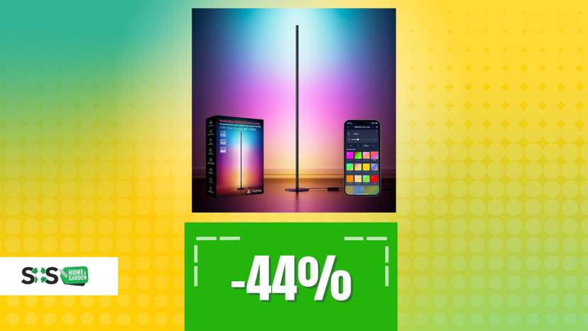 Immagine di Illuminazione smart scontata grazie a questa lampada da terra RGB super scontata! (-44%)