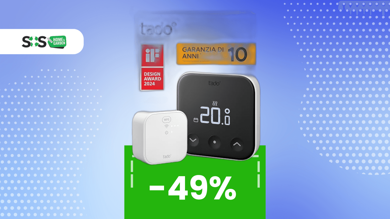 Immagine di Risparmio in bolletta? Con il termostato tado° X arriva fino al 55%, cosa aspetti a prenderlo?