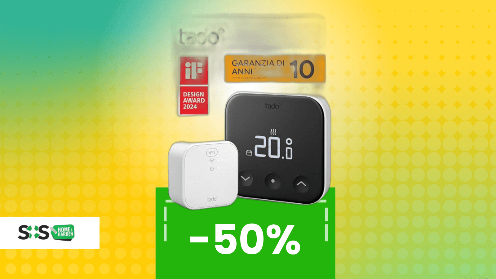 Immagine di Preparati all'inverno e risparmia grazie al termostato smart tado° X! Su Amazon risparmi il 50%