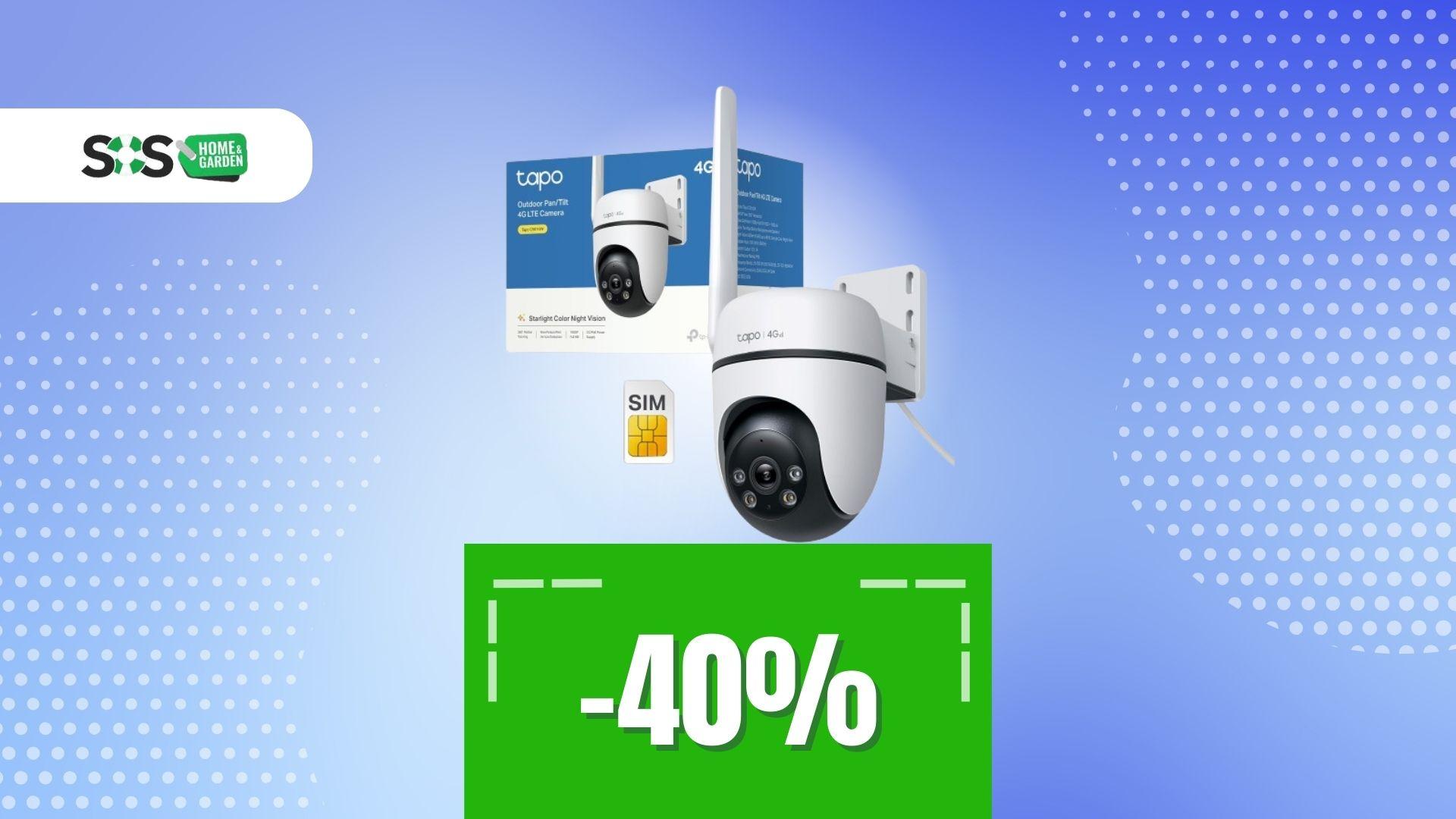 Immagine di Affrettati! Telecamera Tapo con SIM, solo oggi a -40%