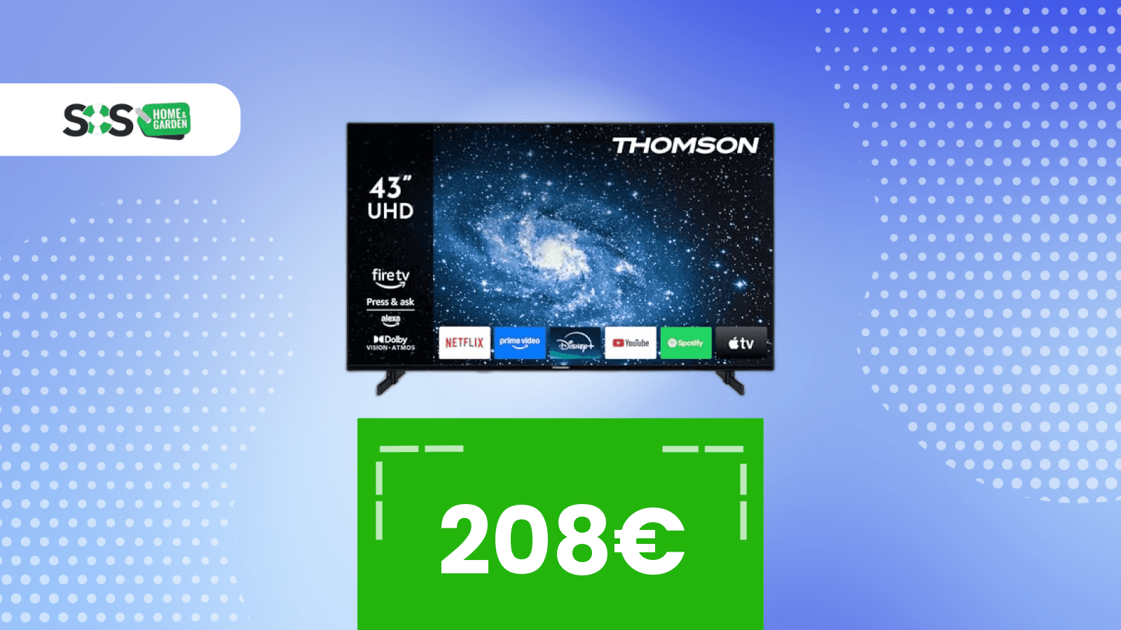 Immagine di TV con Fire TV integrato a soli 208€! Non è di Amazon, ma è imperdibile