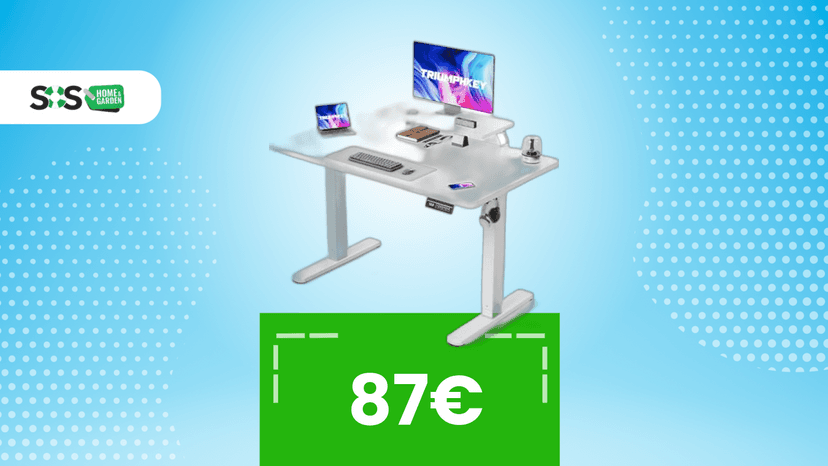 Immagine di Ergonomia smart a 87€: scopri la scrivania regolabile elettrica