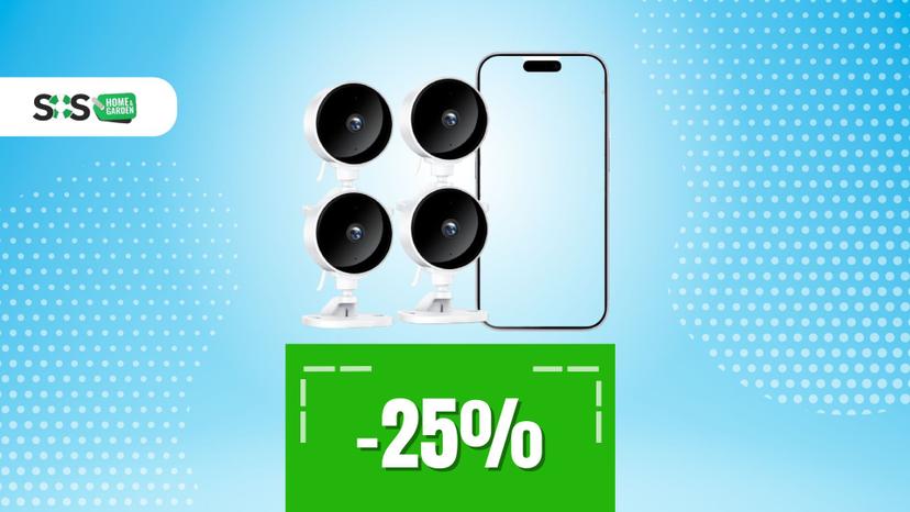 Immagine di Incredibile: 4 telecamere smart con audio bidirezionale a meno di 45€