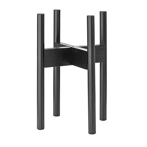 Rubberneck Set di 2 Supporti in bambù per Piante - Portavasi Regolabili - per Esterni e Interni - Nero
