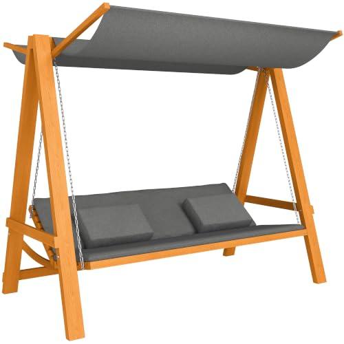 Immagine di Outsunny 3 Posti 2 in 1 Legno