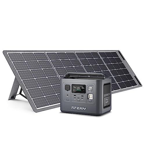 AFERIY Stazioni Energetiche Portatili inferiori a 1000Wh con Pannello Solare Portatile