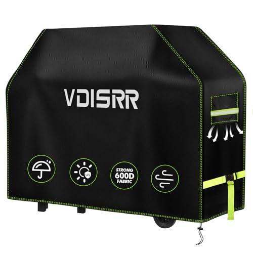 Copertura Barbecue da Esterno, VDISRR Tessuto Oxford 600D Resistente Telo Copri per BBQ Grill 137 x 61 x 117 cm Antivento UV Polvere Neve Impermeabile