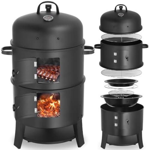 Immagine di tectake Affumicatore a Barile 41 cm