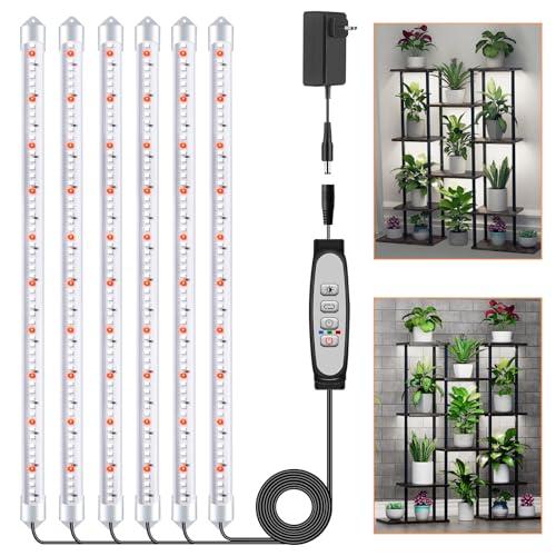 lampada a piantana, luci per piante da interno, lampada di crescita a spettro completo con timer