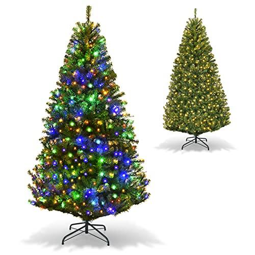 Immagine di COSTWAY Albero di Natale con luci incorporate