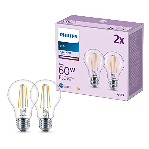 Philips LED E27 4000 K (2 pz): immagine del prodotto