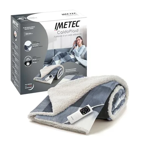 Imetec CaldoPlaid Tartan Grey 160×120: immagine del prodotto