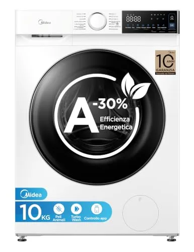 Midea 10 kg A-30% Turbo Wash: immagine del prodotto